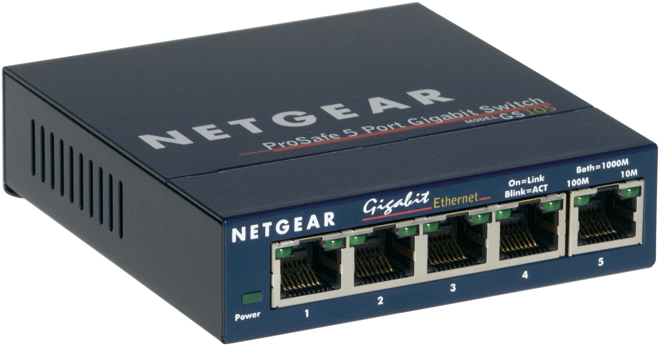 NETGEAR GS105 Non-g�r� Gigabit Ethernet (10/100/1000) Bleu