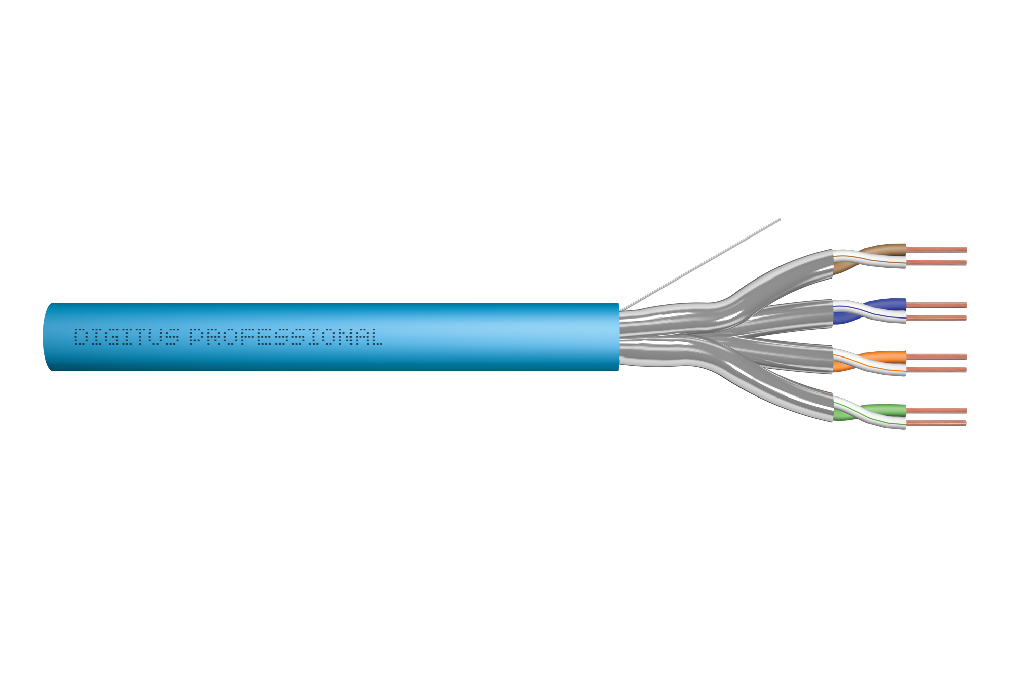 Digitus Cat.6A U/FTP installation cable, 500 m, simplex, Eca