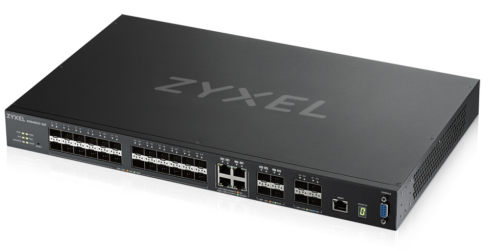 ZyXEL XGS4600-32F - Switch - L3 - managed - 24 x Gigabit SFP + 4 x Kombi-Gigabit-SFP + 4 x 10 Gigabit SFP+