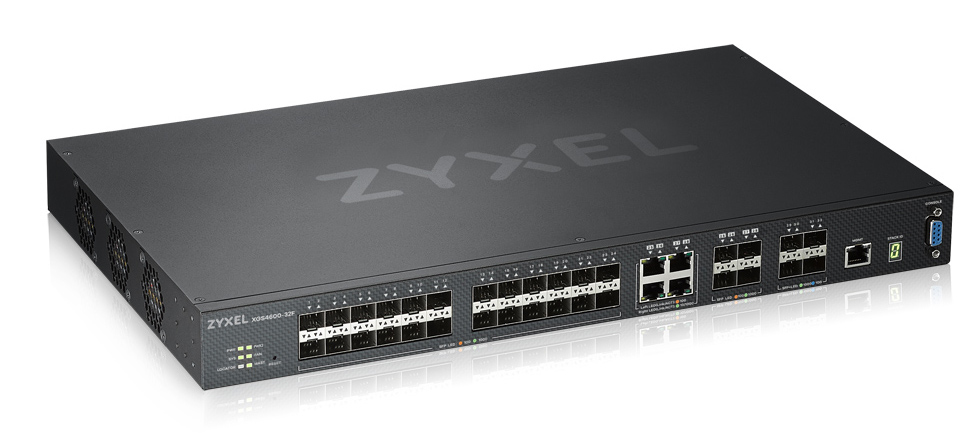 ZyXEL XGS4600-32F - Switch - L3 - managed - 24 x Gigabit SFP + 4 x Kombi-Gigabit-SFP + 4 x 10 Gigabit SFP+