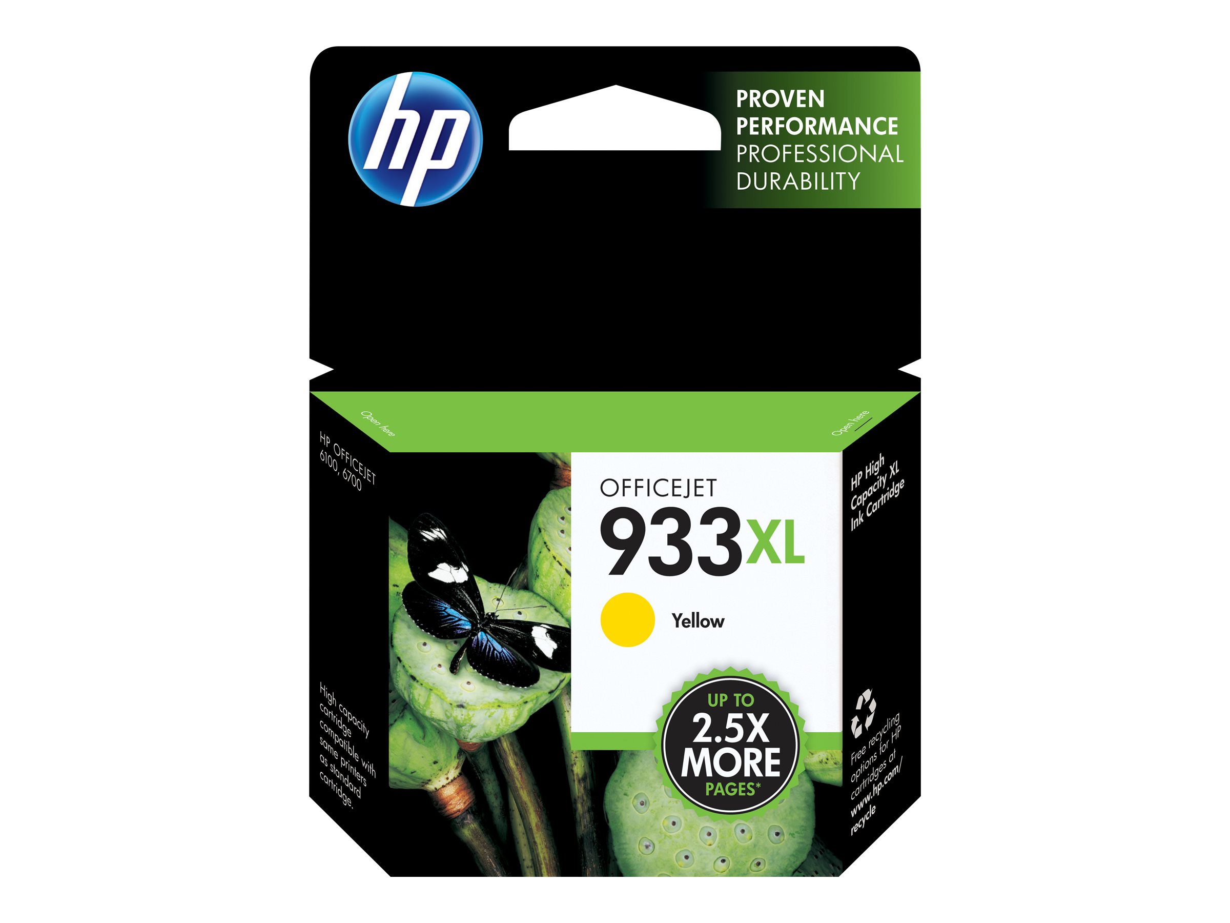 HP Cartucho de tinta original 933XL de alta capacidad amarillo
