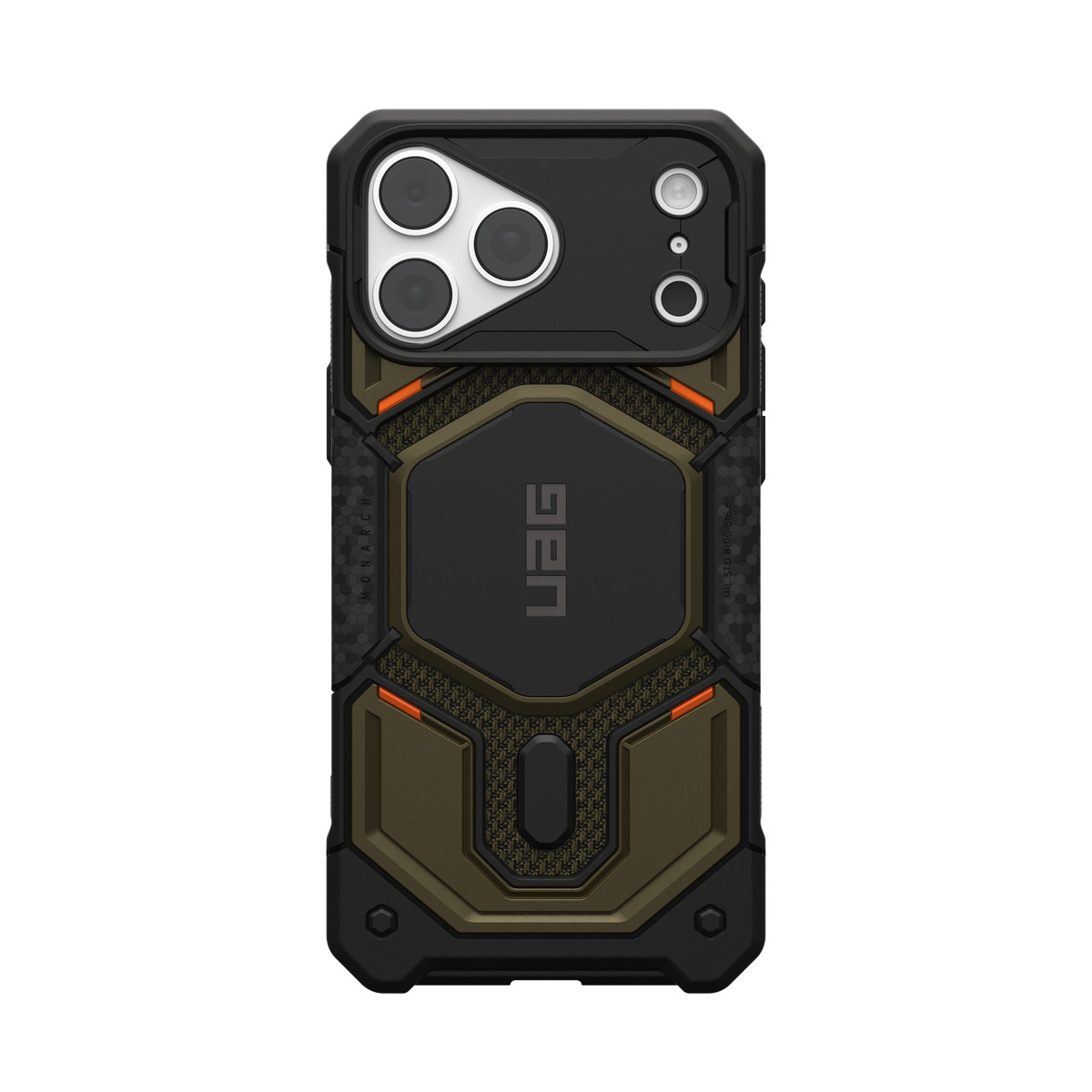 Urban Armor Gear Monarch Pro Kevlar custodia per cellulare 17,5 cm (6.9) Cover Nero, Verde scuro