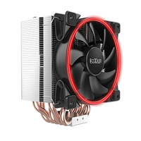 Pccooler GI-H58U CPU-Khler in Rot - Khlset - 12 cm - 1800 RPM - 26,5 dB - 65 cfm - Rot