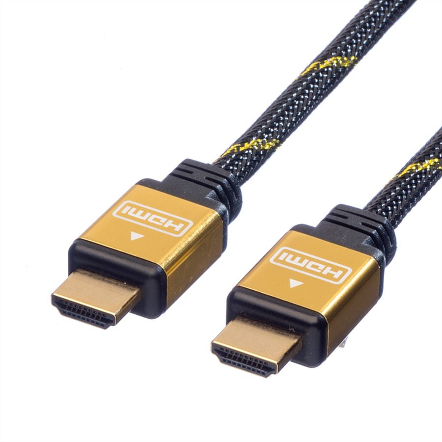 ROLINE 11.04.5500 HDMI cable 1.5 m HDMI Type A (Standard) Black, Gold