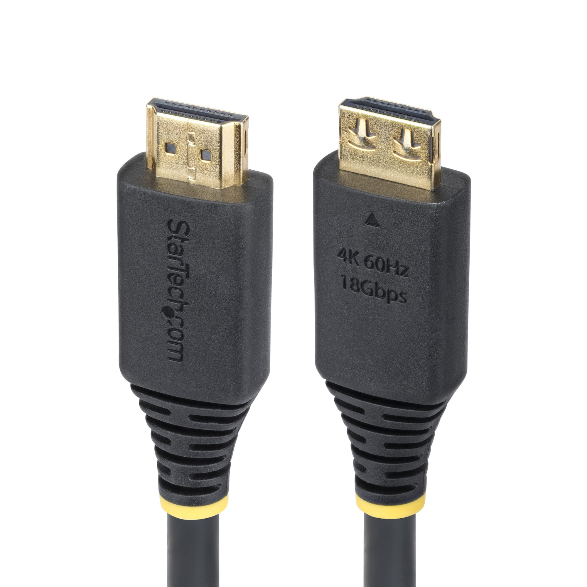 StarTech.com C�ble HDMI Haute Vitesse de 50 cm avec Connecteurs � Verrouillage, 4K 60 Hz/1440p 144 Hz, HDR10/HDCP 2.2/ARC, 18 Gbps, C�ble UHD HDMI pour T�l�viseur/Moniteur/�cran, Gaine TPE