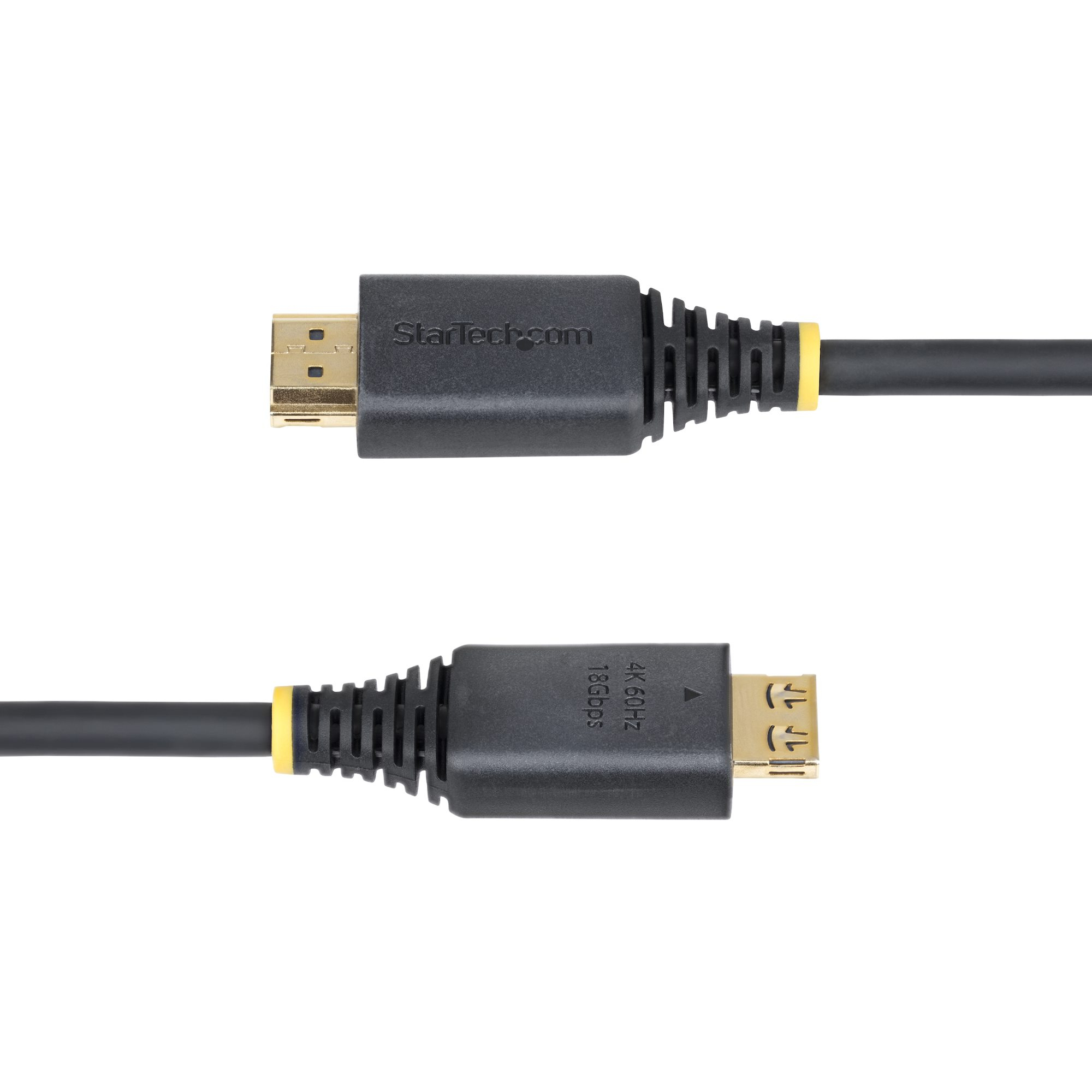 StarTech.com C�ble HDMI Haute Vitesse de 50 cm avec Connecteurs � Verrouillage, 4K 60 Hz/1440p 144 Hz, HDR10/HDCP 2.2/ARC, 18 Gbps, C�ble UHD HDMI pour T�l�viseur/Moniteur/�cran, Gaine TPE
