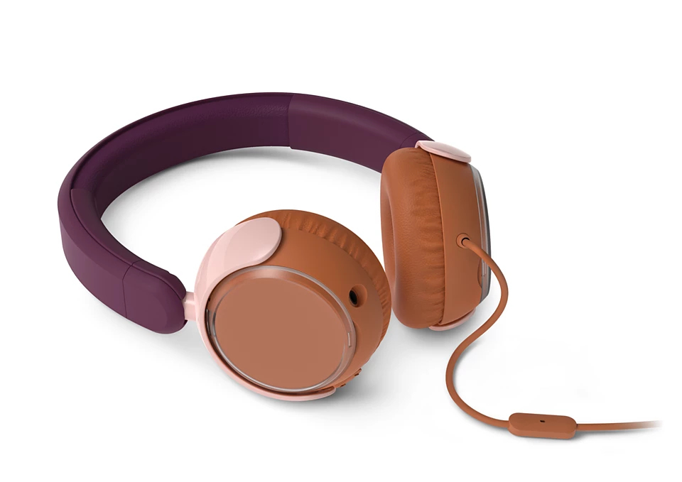 Philips 2000 series TAK2000MP/00 headphones/headset Wired Head-band Calls/Music USB Type-C Orange, Purple, Rose