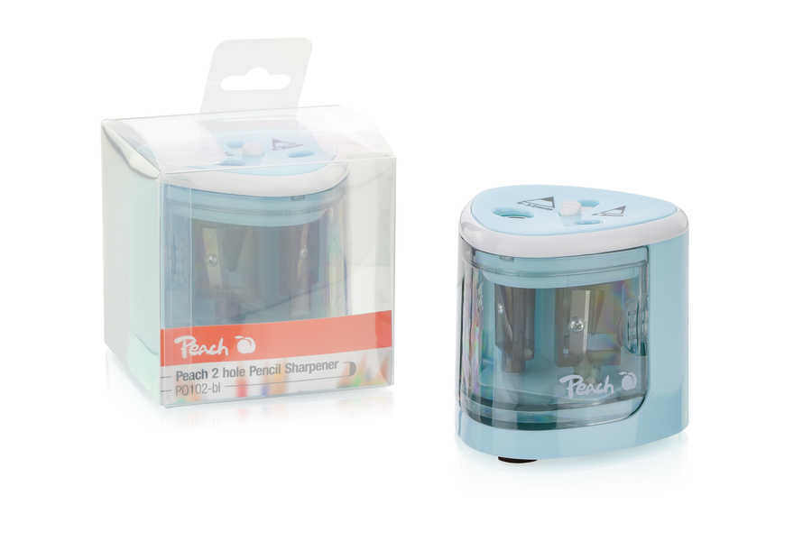 Peach PO102-BL taille-crayons Taille crayon lectrique Bleu
