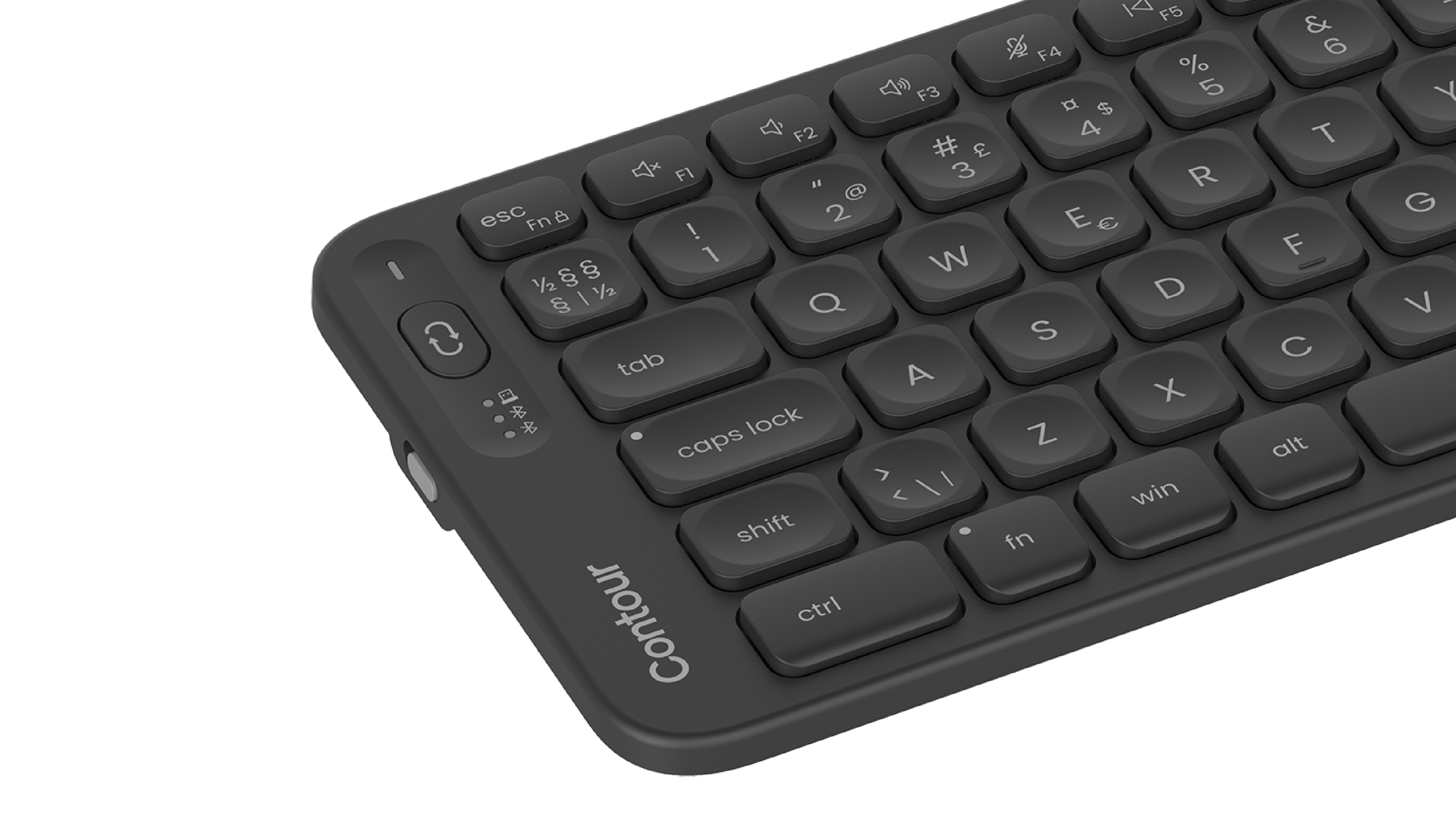Contour Design Balance tastiera Ufficio RF senza fili + Bluetooth QWERTY Nordic Nero