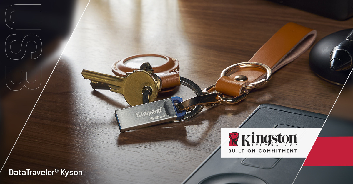 Kingston Technology DataTraveler 512 Go Kyson USB 3.2 Gen 1 en m�tal, jusqu� 220 Mo/s