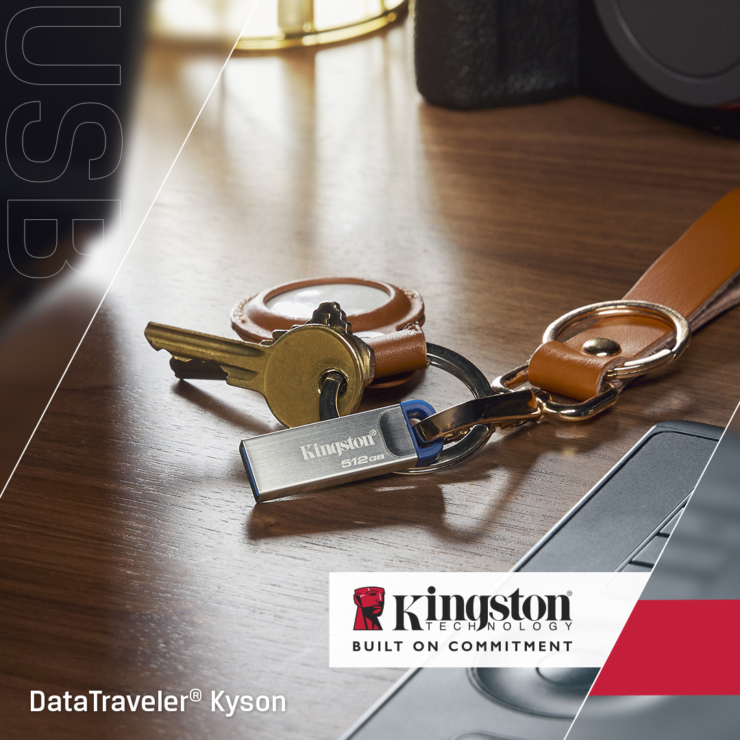 Kingston Technology DataTraveler 512 Go Kyson USB 3.2 Gen 1 en m�tal, jusqu� 220 Mo/s