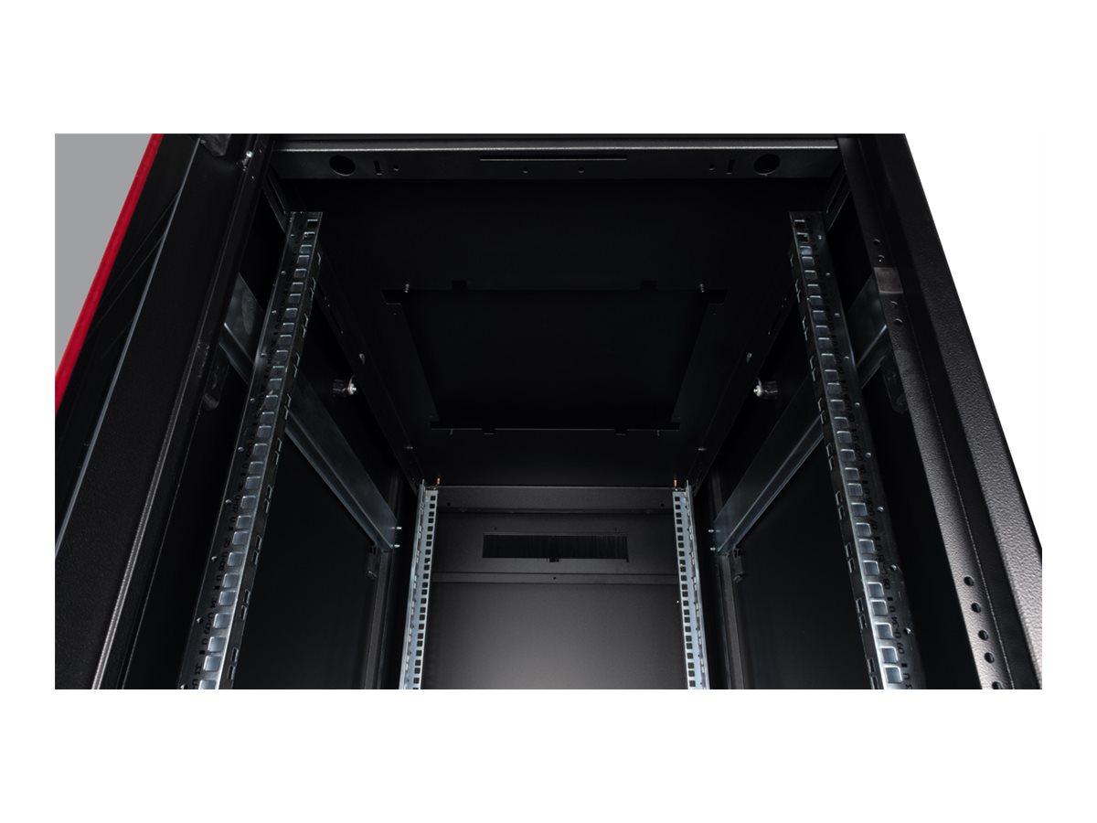 ROLINE Pro - Schrank Netzwerkschrank - RAL 9005, Jet Black - 42HE - 48.3 cm (19)