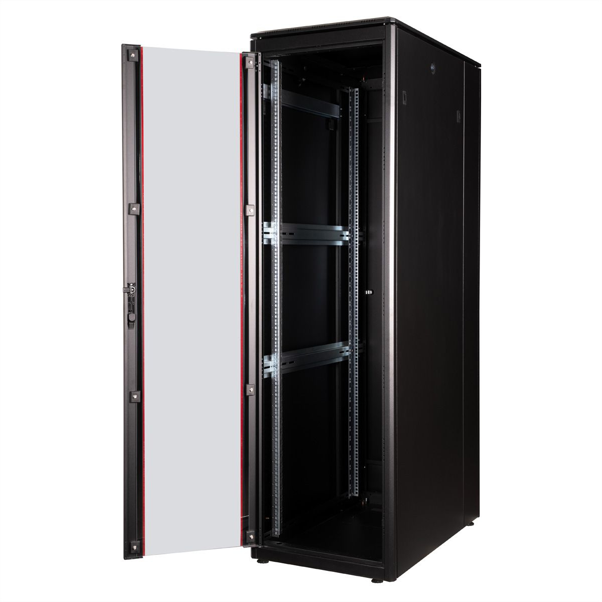 ROLINE Pro - Schrank Netzwerkschrank - RAL 9005, Jet Black - 42HE - 48.3 cm (19)
