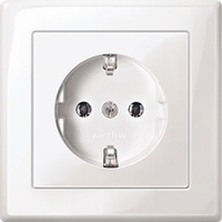 MERTEN MEG2301-1425 - CEE 7/3 - CEE 7/4 - Wei - Thermoplast - 250 V - 16 A