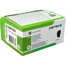 Lexmark 24B7182 cartuccia toner 1 pz Originale Ciano