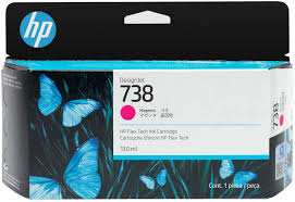 HP 738 - 498N6A - Tinte magenta - fr DesignJet T850, DesignJet T950