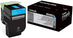 Lexmark 80C0S20 cartuccia toner 1 pz Originale Ciano