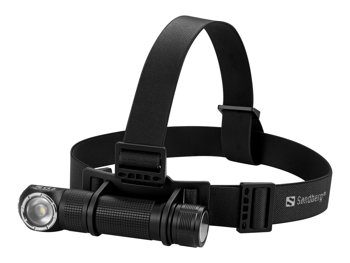 Sandberg 421-36 torche et lampe de poche Noir Lampe frontale LED