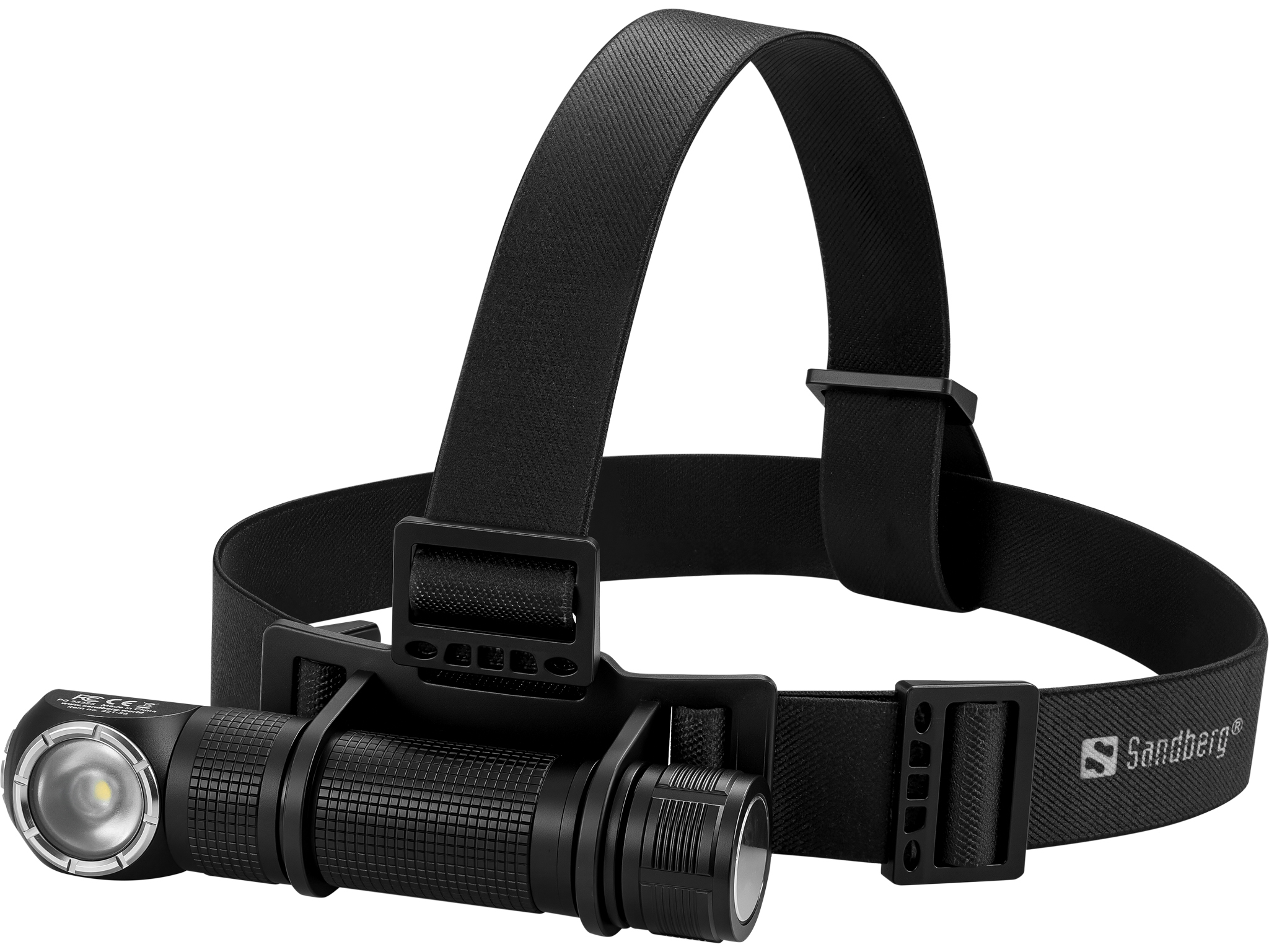 Sandberg 421-36 torcia Nero Torcia a fascia LED