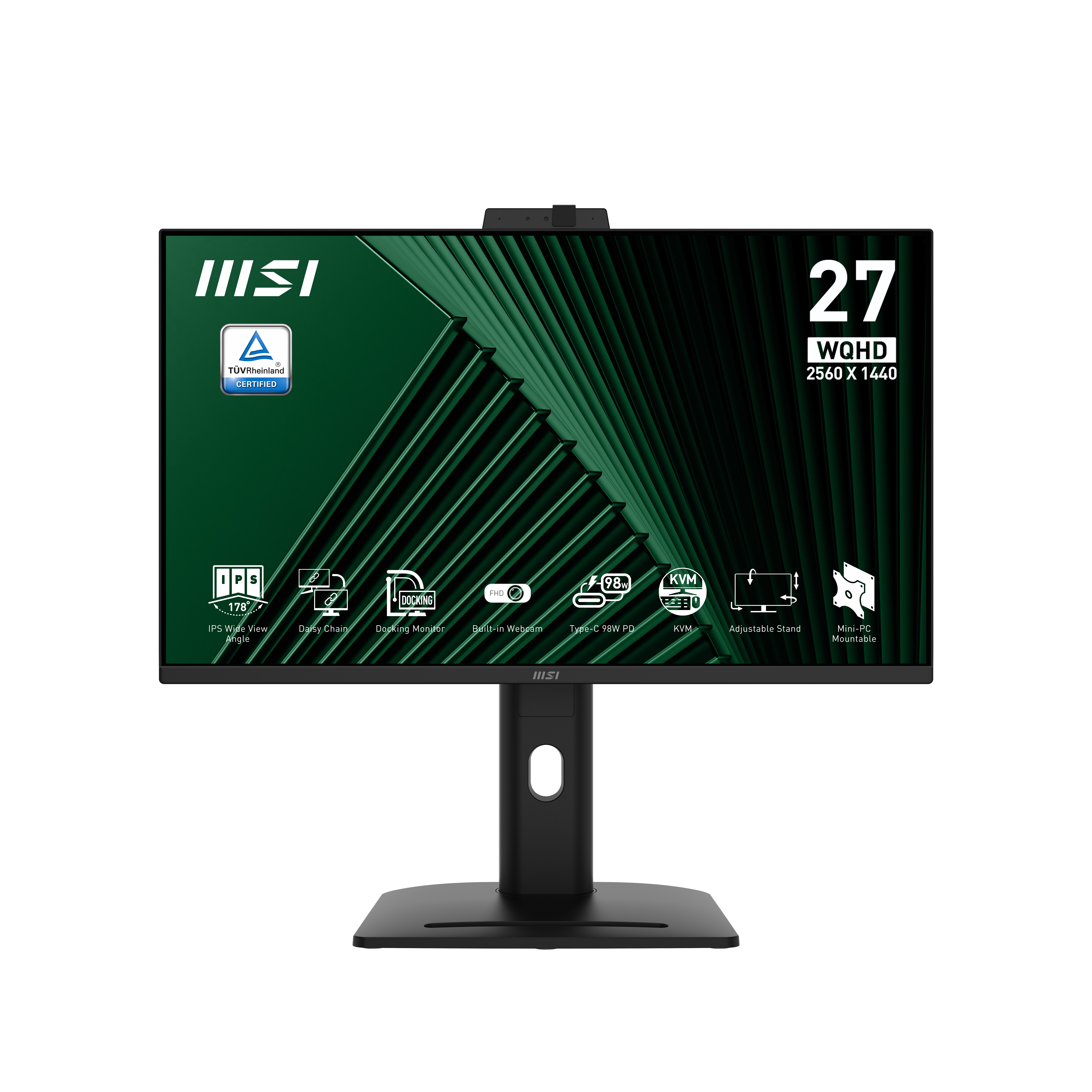MSI PRO MP275QPDG Monitor PC 68,6 cm (27) 2560 x 1440 Pixel Wide Quad HD LCD Nero