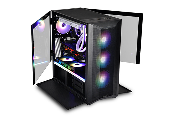 Lian Li LANCOOL II MESH RGB - Midi Tower - PC - Schwarz - Transparent - ATX - EATX - ITX - micro ATX - Netz - Stahl - Gehärtetes Glas - Multi