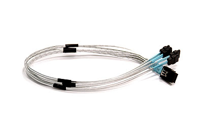 Supermicro CBL-0116L - SATA- / SAS-Kabel - �berkreuzung - 4-Lane - Mini SAS (SFF-8087)