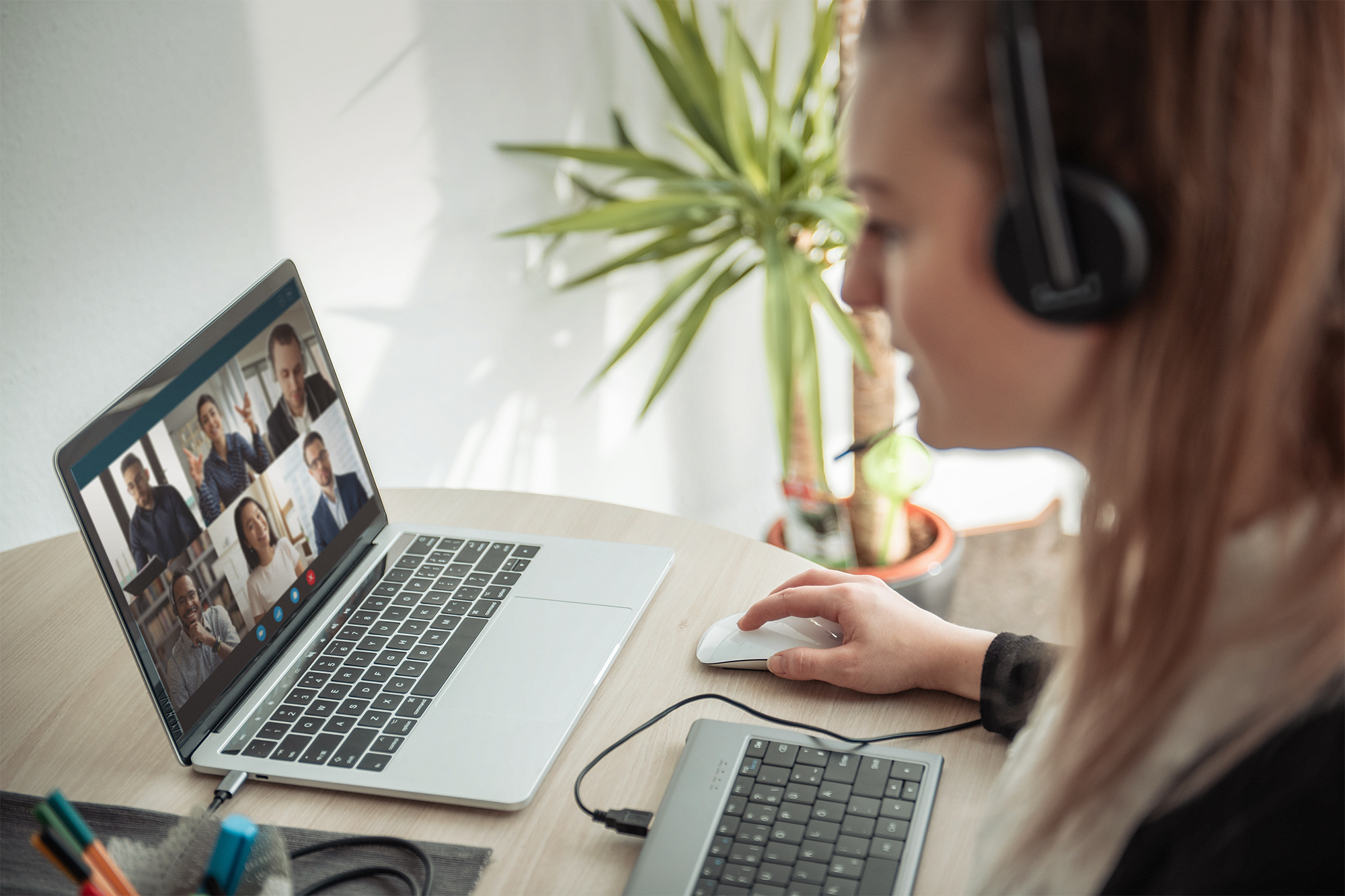Digitus Cuffie per ufficio On Ear con riduzione del rumore, USB