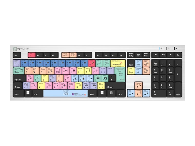 Logickeyboard LKB-PPROCC-AJPU-UK - Standard - Verkabelt - USB - QWERTY - Mehrfarben