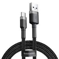 Baseus CATKLF-CG1 - 2 m - USB A - USB C - Schwarz - Grau