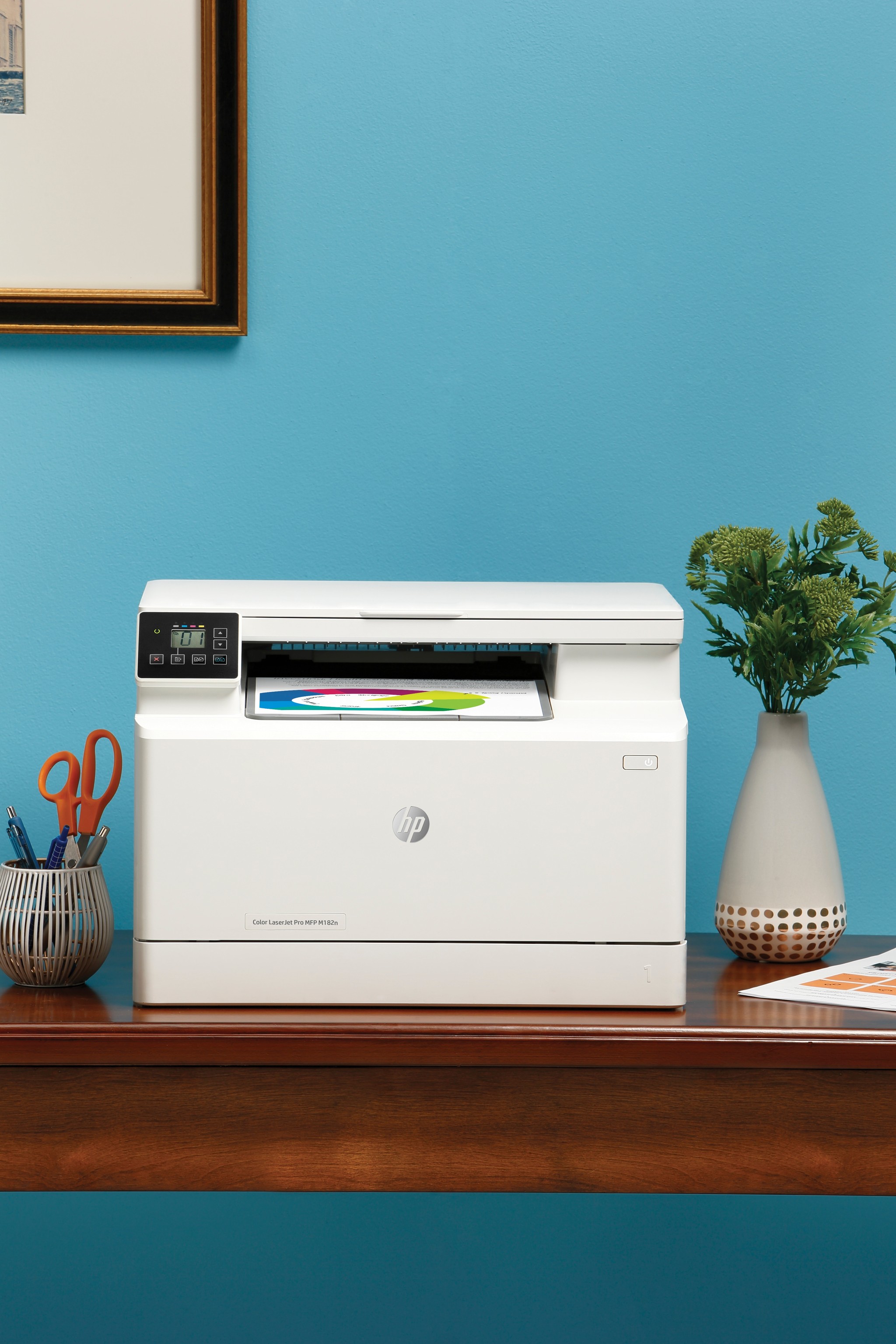 HP Color LaserJet Pro MFP M182n, Print, Copy, Scan, Energy Efficient; Strong Security