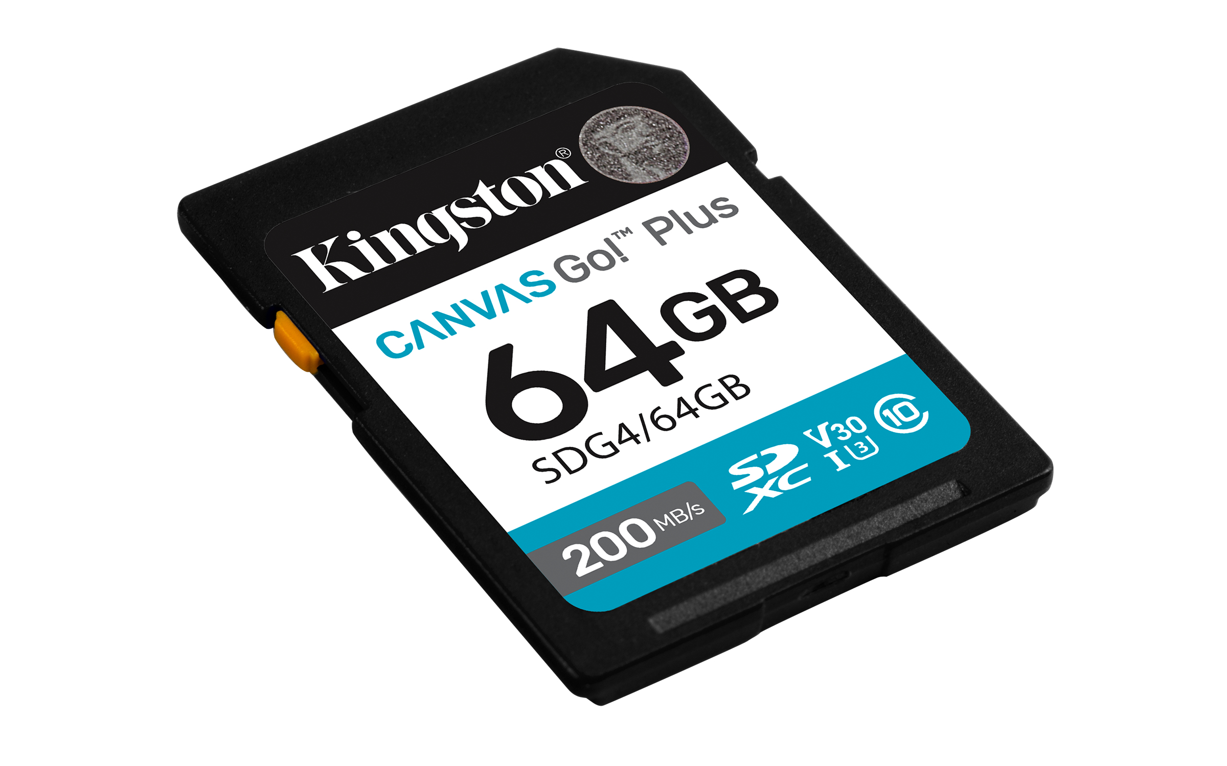 Kingston 64GB SDXC Canvas Go Plus Gen4 200MB/s C10 UHS-I U3 V30 - Secure Digital (SD)