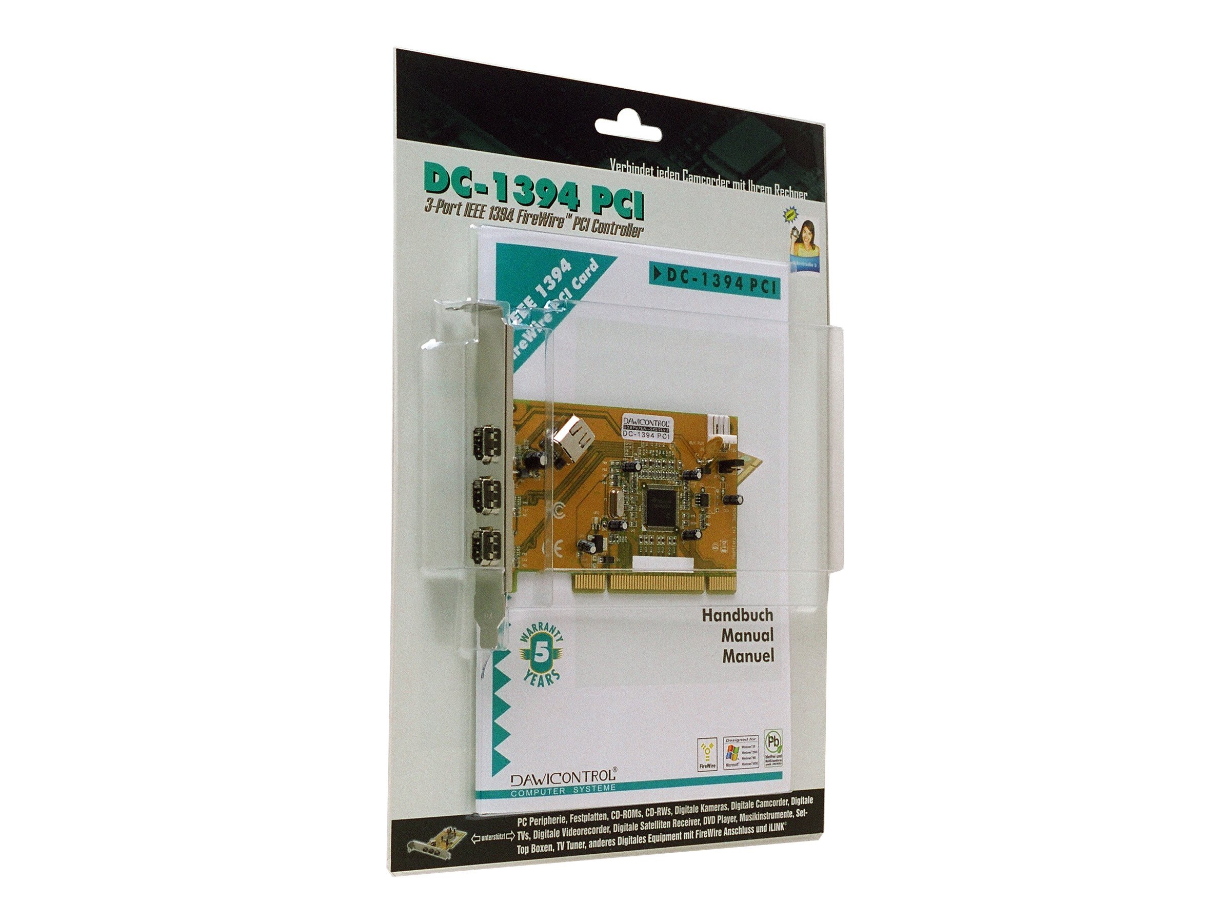 Dawicontrol DC-1394 PCI interface cards/adapter