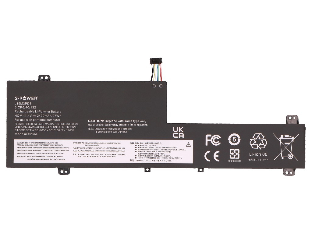 2-Power 2P-L19C3PD6 refacci�n para laptop Bater�a