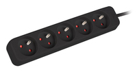 Lanberg Steckdosenleisten 1M UPS 5X 230V PL SCHWARZ