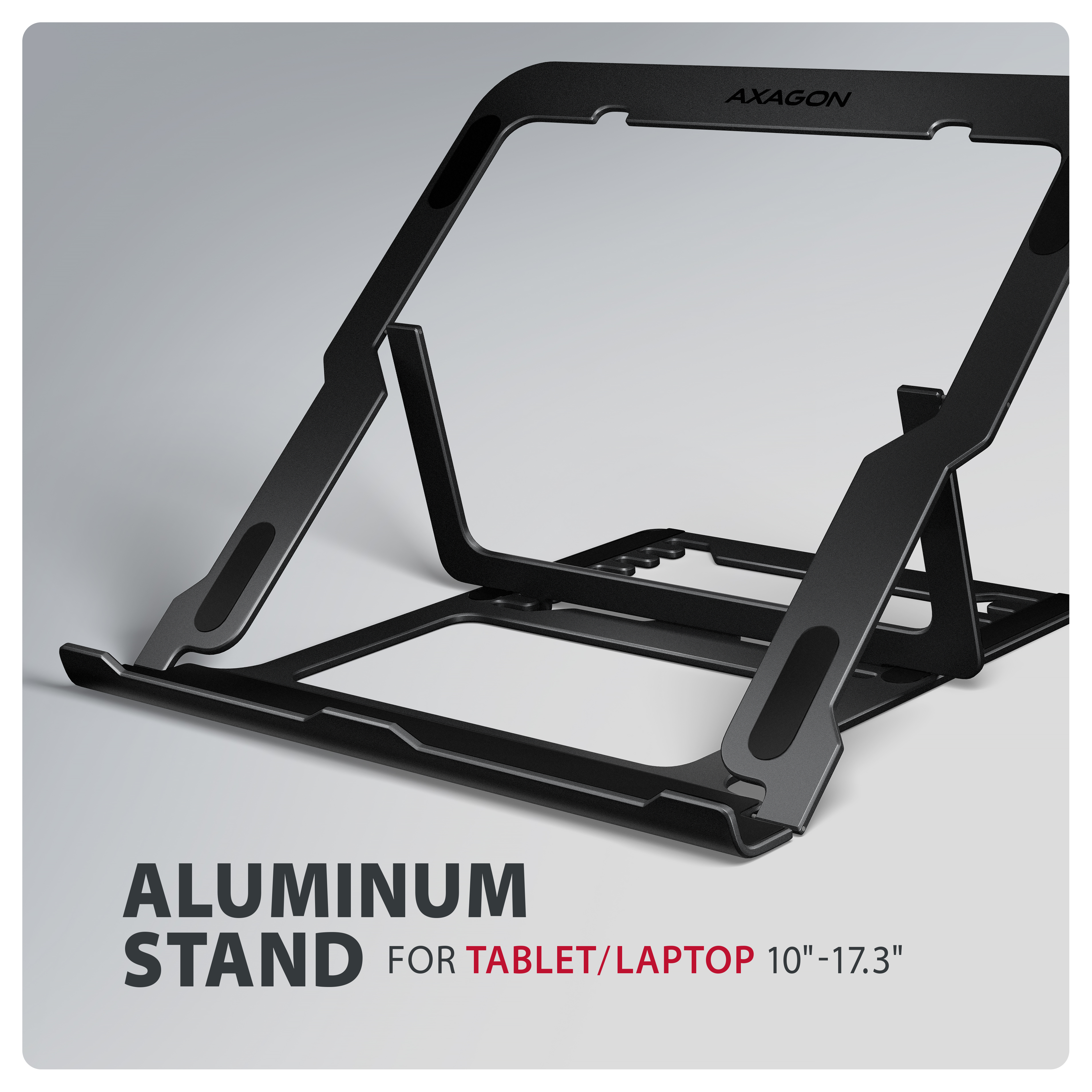 AXAGON STND-LAB Laptop-Staender h�henverstellbar faltbar Aluminium