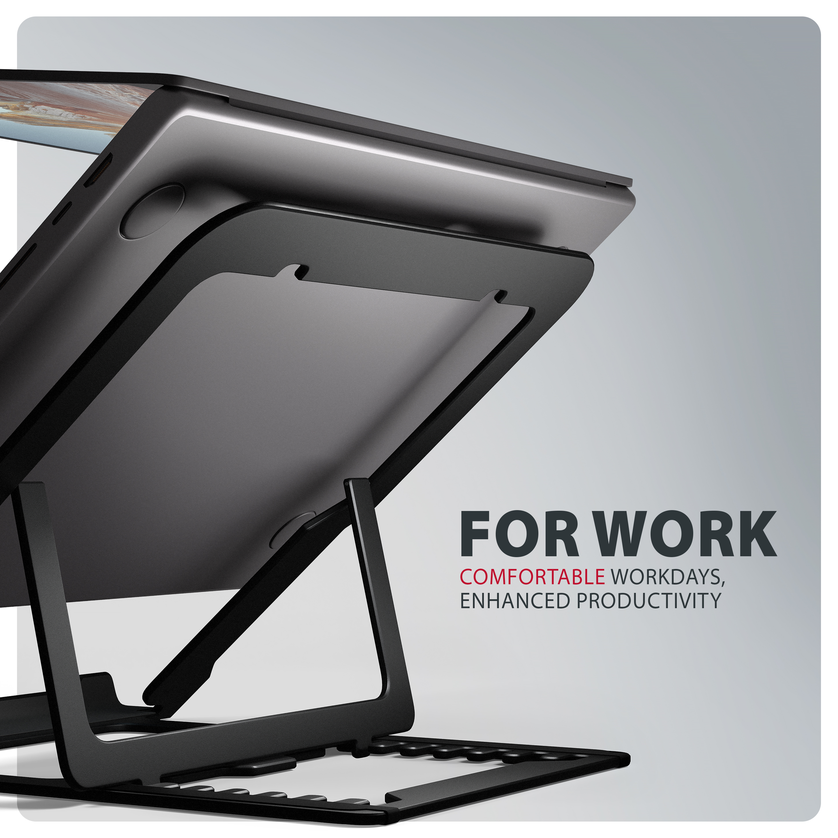 AXAGON STND-LAB Laptop-Staender h�henverstellbar faltbar Aluminium