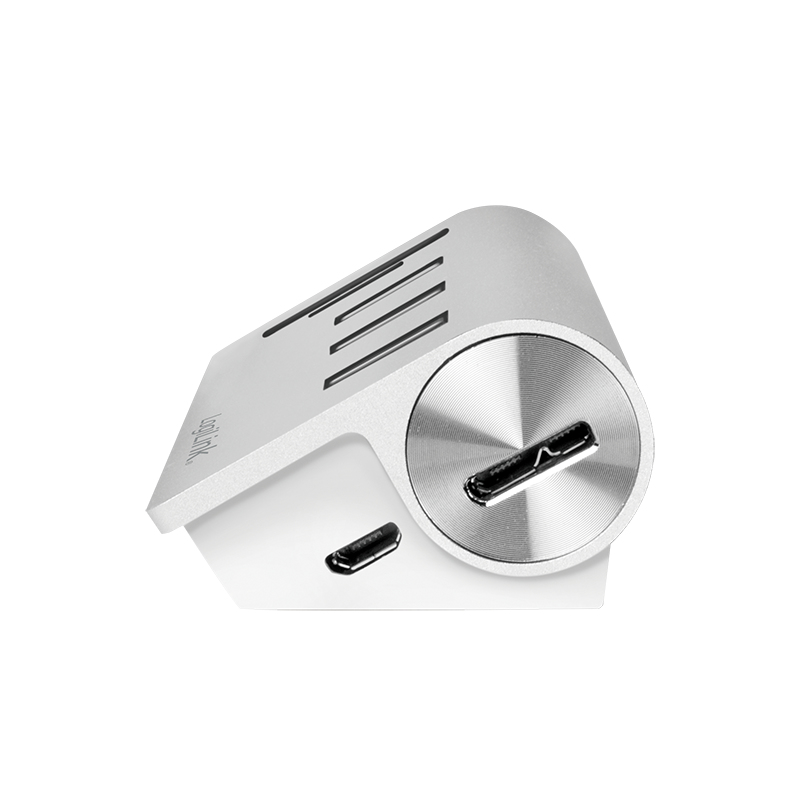 LogiLink CR0045 interface hub USB 3.2 Gen 1 (3.1 Gen 1) Type-A 5000 Mbit/s Silver