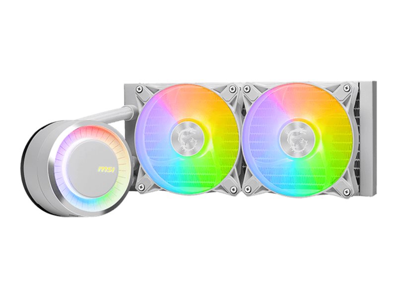 MSI MAG CORELIQUID E240 WHITE computer cooling system Motherboard, Processor Liquid cooling kit 12 cm