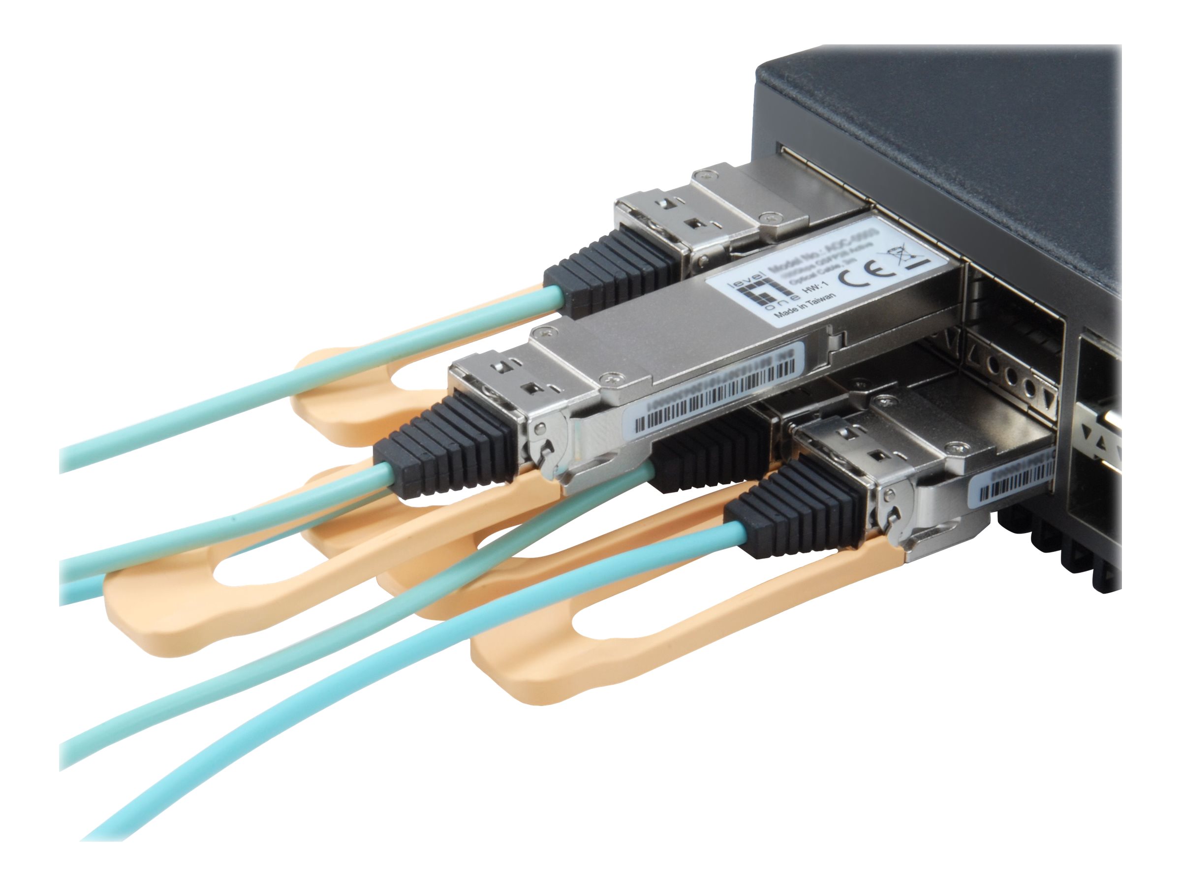 LevelOne AOC-0502 red modulo transceptor Fibra ptica 103100 Mbit/s QSFP28 850 nm