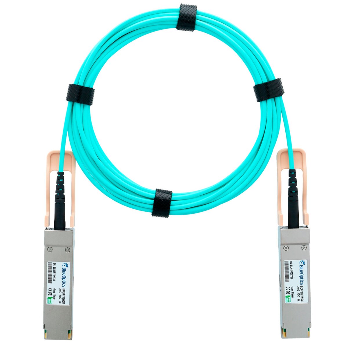 BlueOptics NVIDIA MFS1S00-H010V QSFP56 BlueOptics Aktives Optisches Kabel (AOC), 200Gb/s,10 Meter