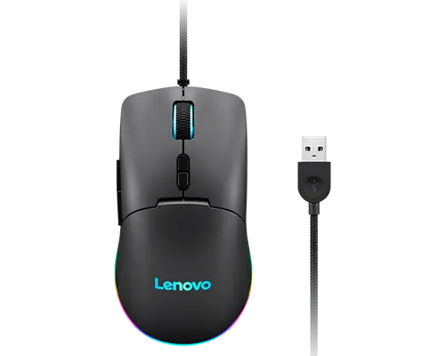 Lenovo M210 RGB - Maus - 7 Tasten - kabelgebunden