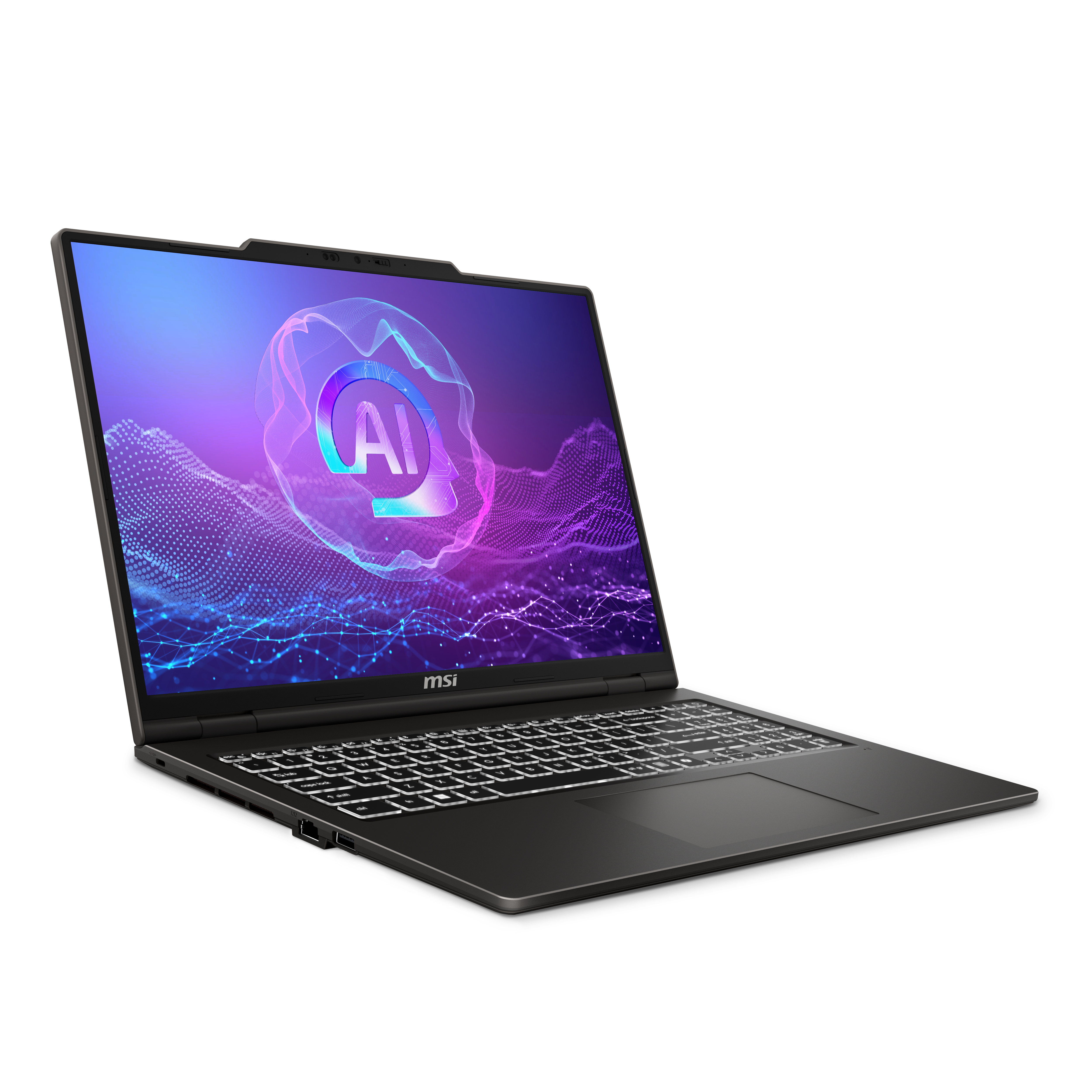 MSI Venture A16 AI+ A3HMG-036DE Copilot+ PC AMD Ryzen AI 5 340 Computer portatile 40,6 cm (16) 2K 16 GB DDR5-SDRAM 512 GB SSD Wi-Fi 6E (802.11ax) Windows 11 Home Grigio