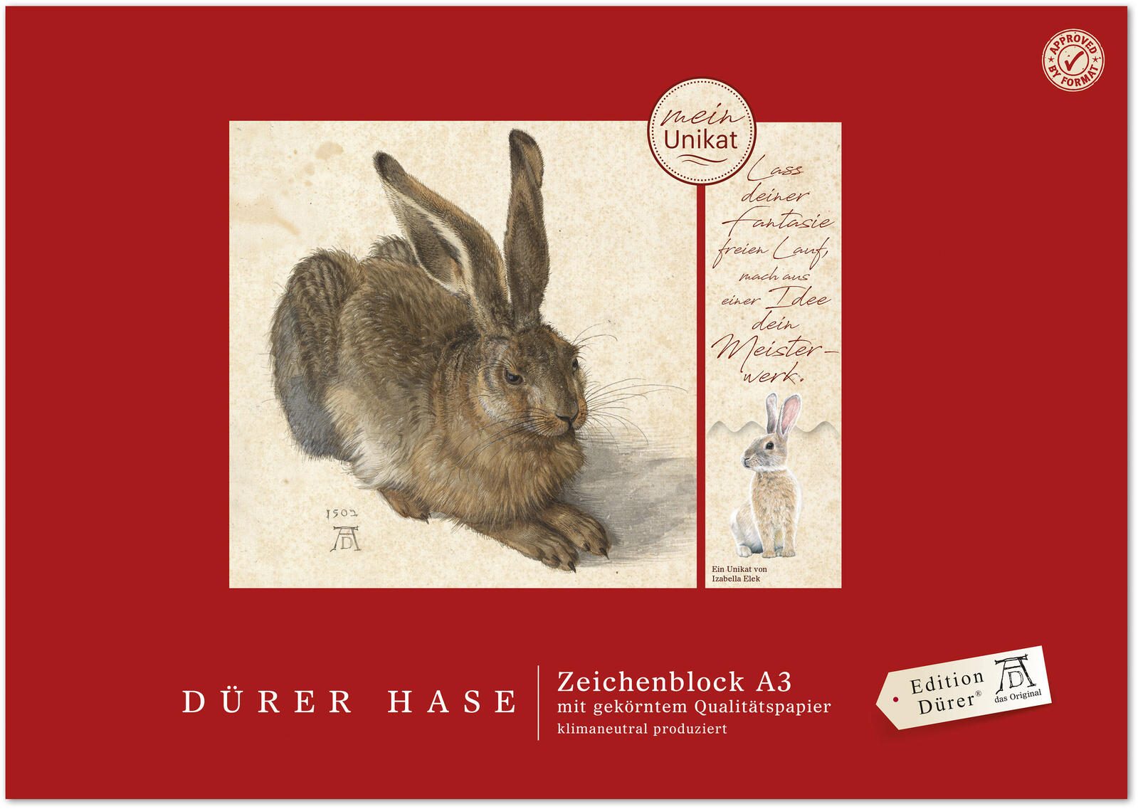 Edition Drer Zeichenblock Drer Hase DIN A3