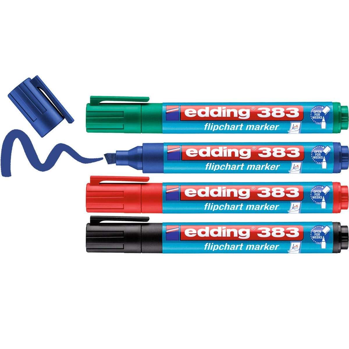 EDDING 383 Flipchart-Marker farbsortiert 1.0 - 5.0 mm 4 St.
