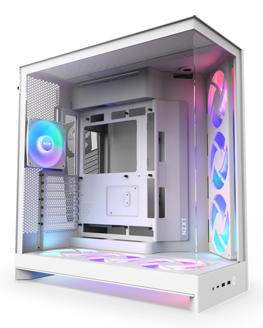 NZXT H9 Flow Rgb+ White - Midi/Minitower - ATX