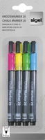Sigel BA179 chalk marker Bullet Blue, Green, Pink, Yellow 4 pc(s)