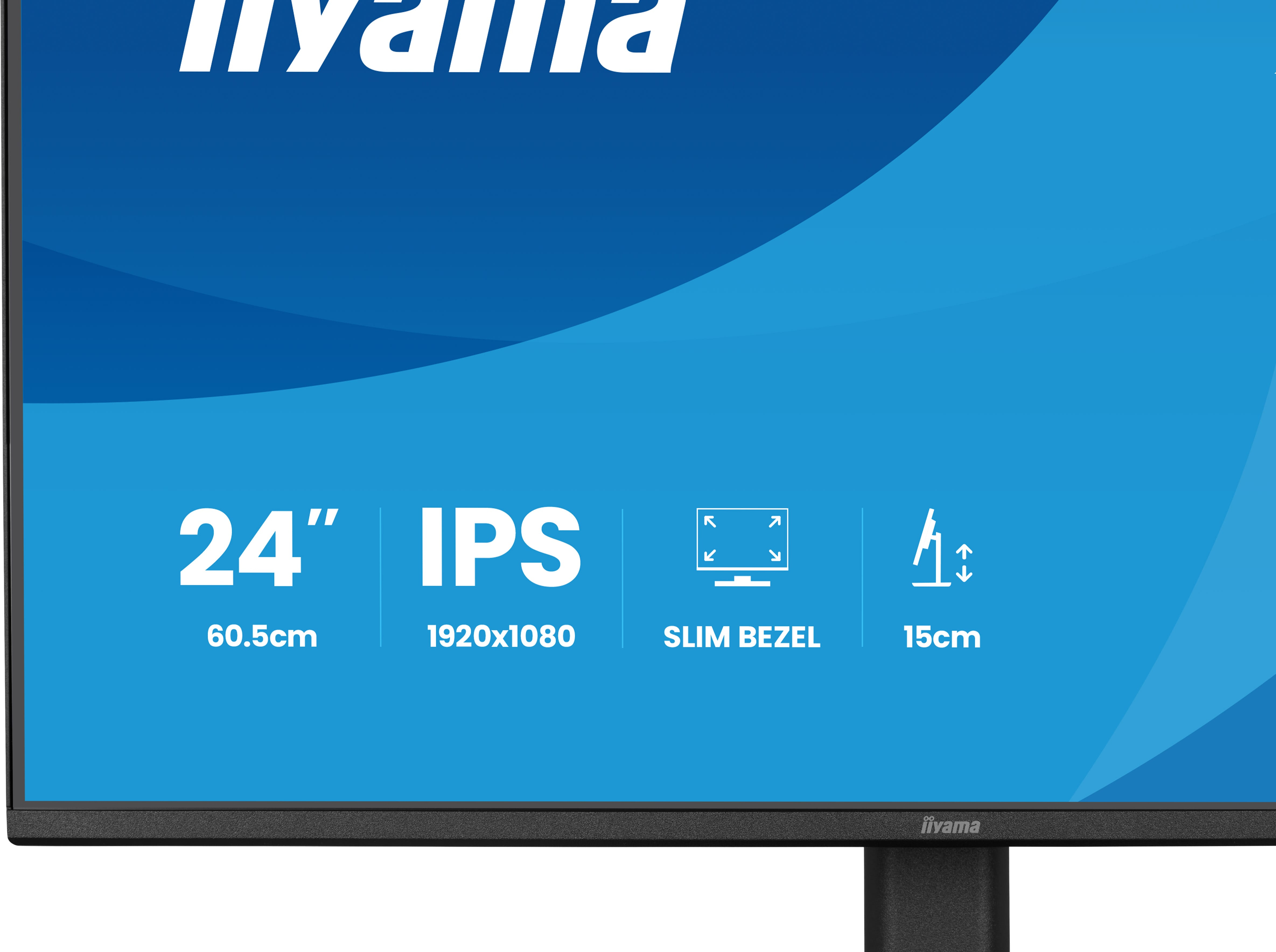 Iiyama 24iWIDE LCD IPS panel LED Bl. Adaptive Sync PivotHeight Adjust - Flachbildschirm (TFT/LCD) - 23,8