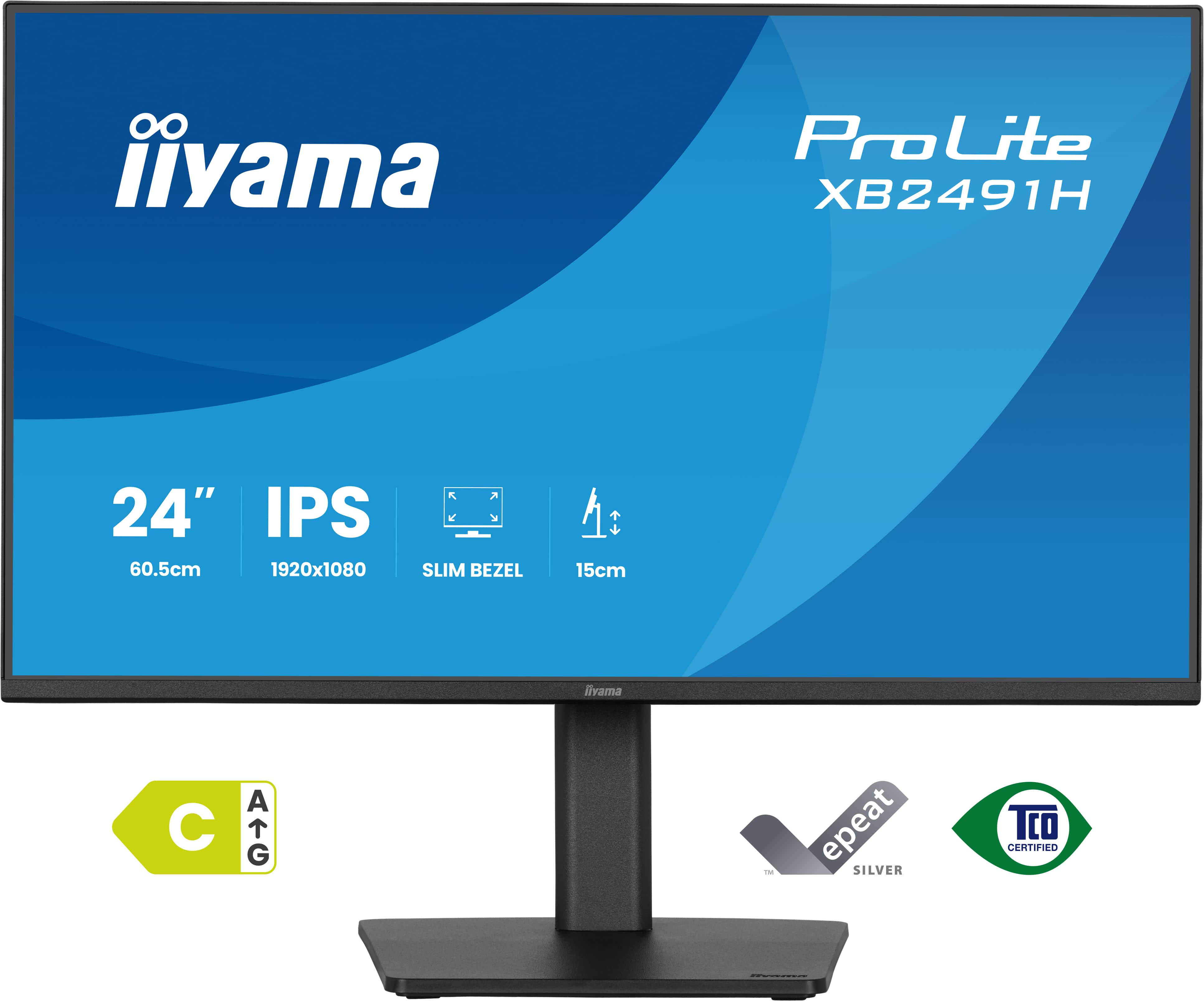 Iiyama 24iWIDE LCD IPS panel LED Bl. Adaptive Sync PivotHeight Adjust - Flachbildschirm (TFT/LCD) - 23,8