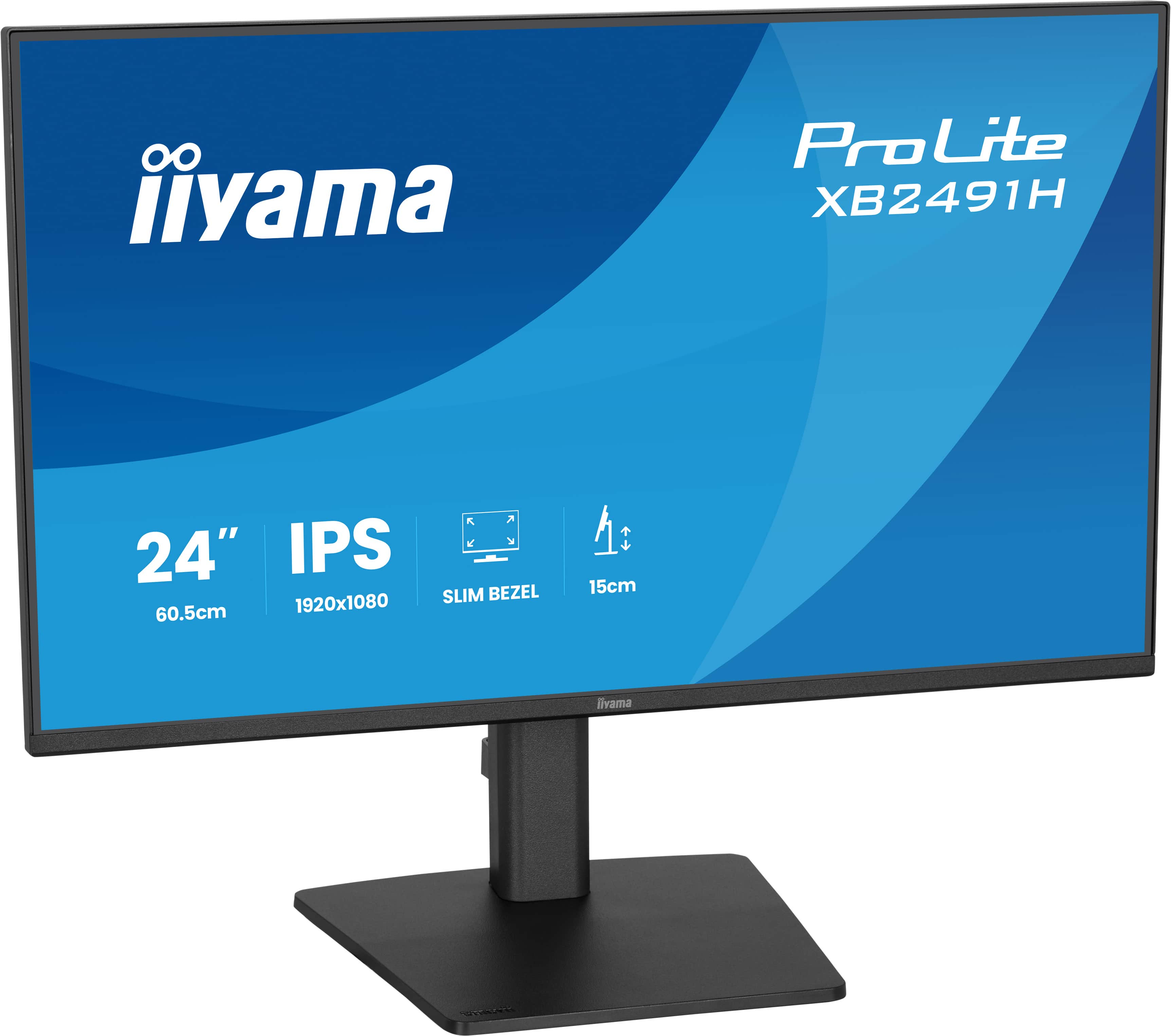 Iiyama 24iWIDE LCD IPS panel LED Bl. Adaptive Sync PivotHeight Adjust - Flachbildschirm (TFT/LCD) - 23,8