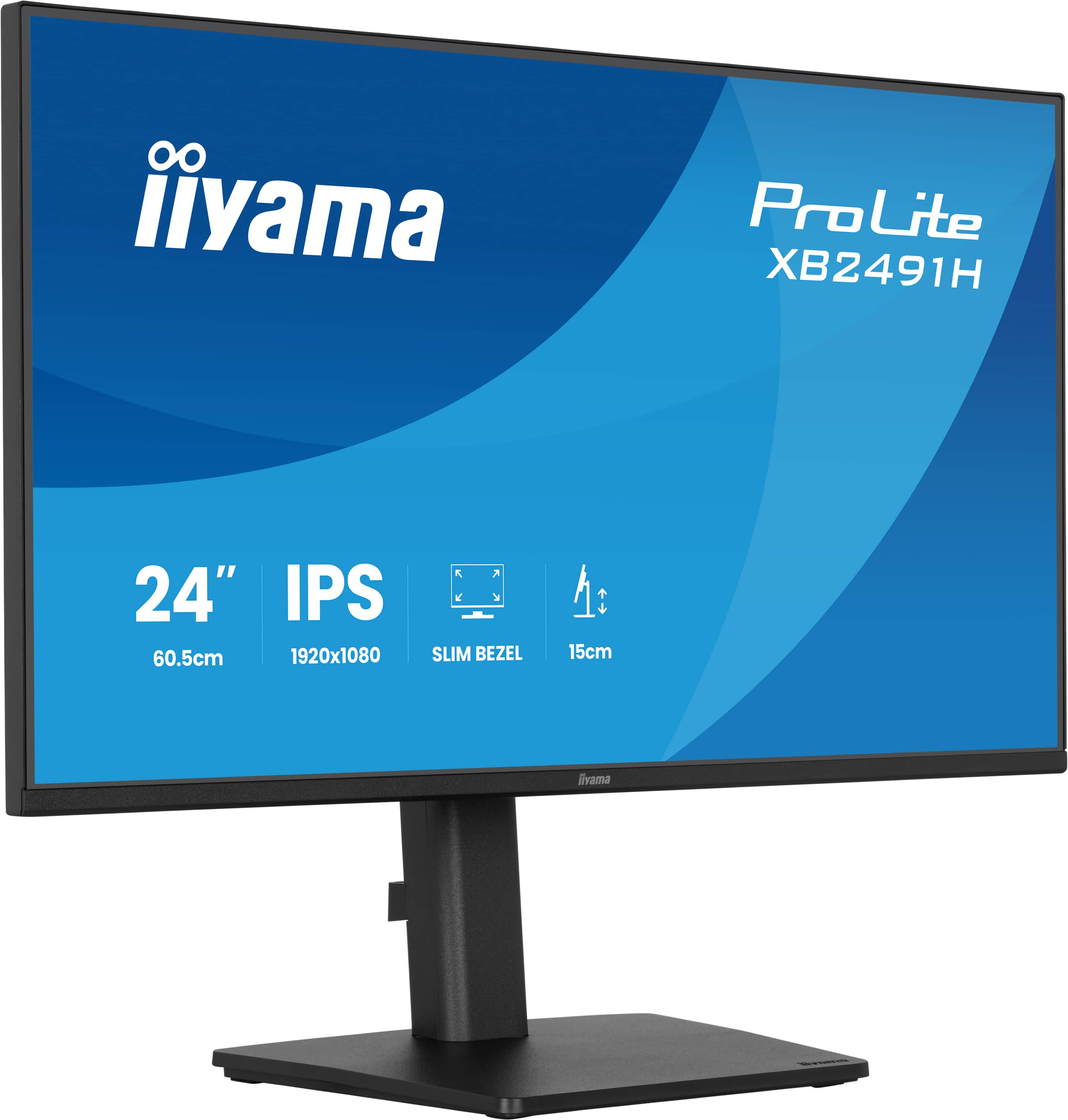 Iiyama 24iWIDE LCD IPS panel LED Bl. Adaptive Sync PivotHeight Adjust - Flachbildschirm (TFT/LCD) - 23,8